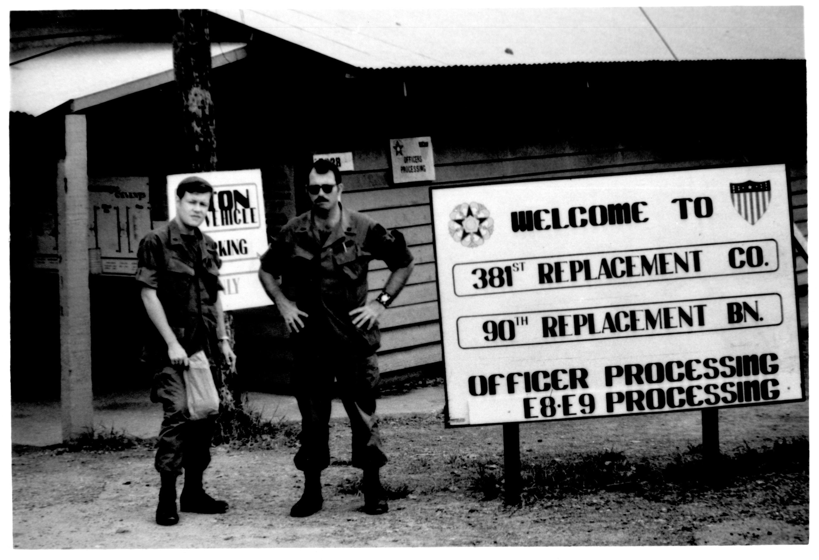 Gary Condra in front of his office