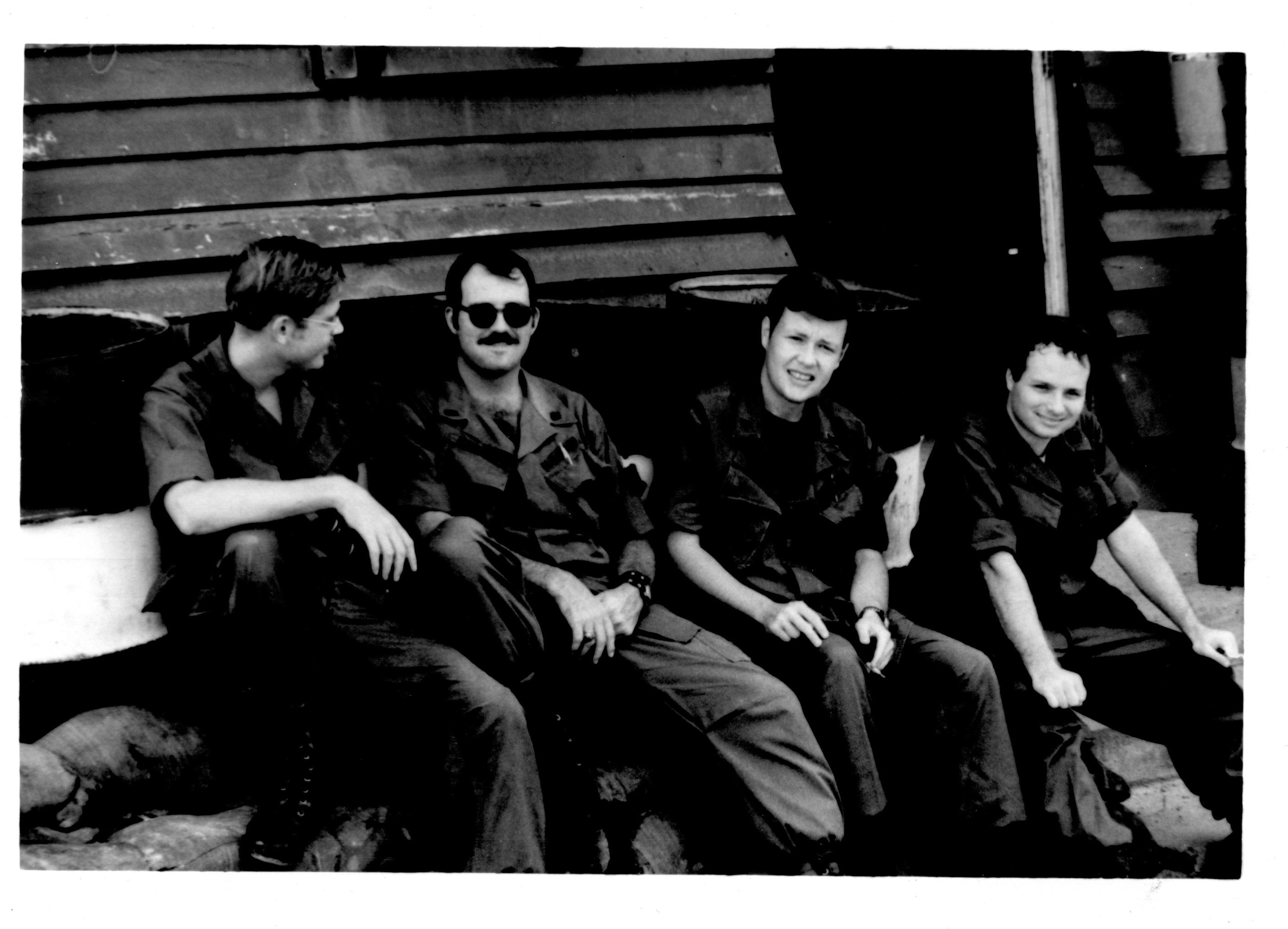 Gary Condra with friends hanging out