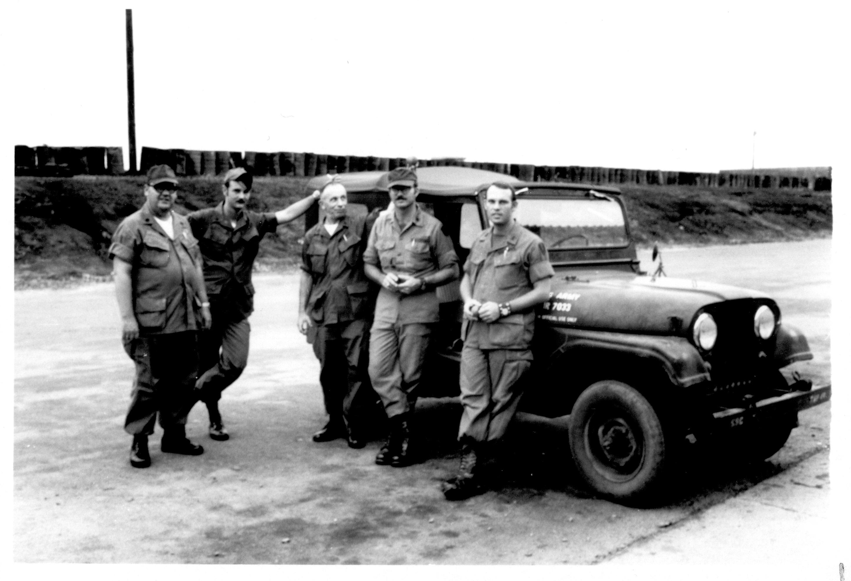 Gary Condra in front of Jeep 