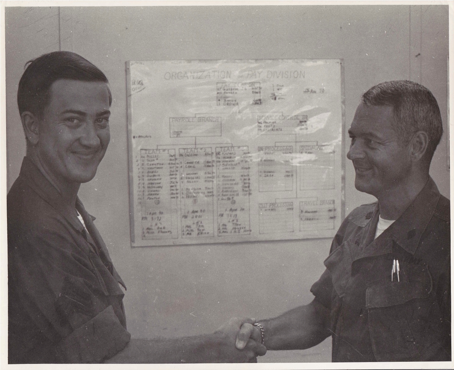Danny Martin with Colonel Gabriel 